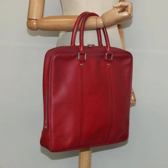 LOUIS VUITTON Epi Vivienne MM Business Bag Red M5912E LV Auth ki5742 - Picture 15 of 16